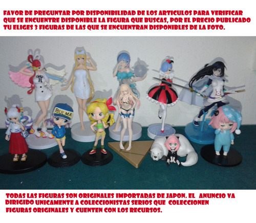 Vendo Paquete 3 Figuras Anime Originales 3 X 1200 A Escoger 