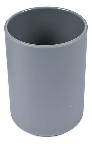 Set Accesorios Baño Tacho Escobilla Jabon Gris 6 Piezas