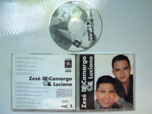 Cd Original - Zeze Di Camargo E Luciano Vol. 2 Raro