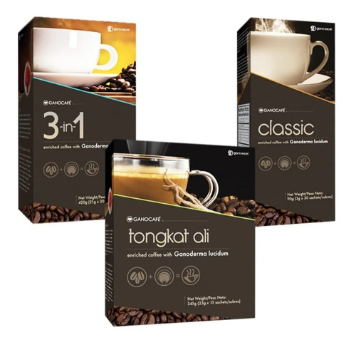 Gano Café Gano Excel 3en1 Classic Tongkat Ganoderma Lucidum 