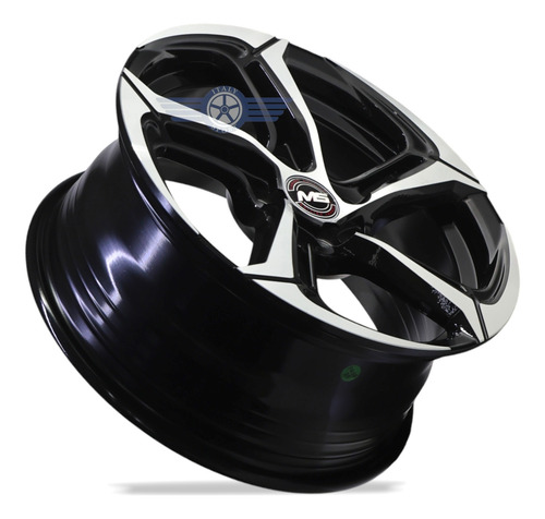 4 Rines 16 Deportivos 4-100 Beat Spark Sonic Aveo Vw Versa Machine Black