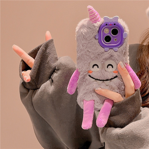Funda De Monstruo De Peluche Para iPhone Para AirPods