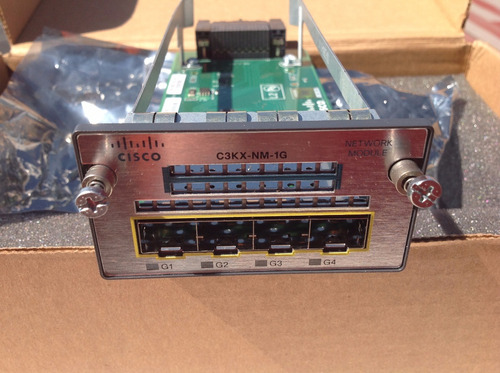 Modulo Cisco C3kx-nm-1g Para 4 Gibics De 1gb