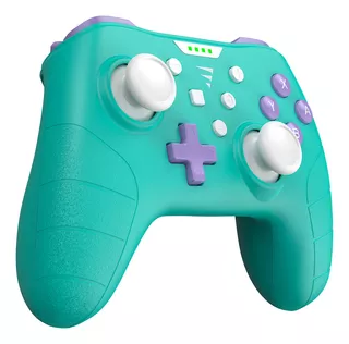 Control Inalámbrico Pro Aqua Nintendo Switch Cx60 Voltedge Color Celeste