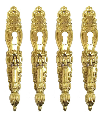 Tirador Jai Bocallave 118mm Muebles Vintage Dorado X 4