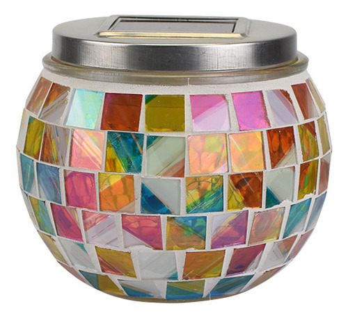 Luz Nocturna En L Que Cambia De Color, Vidrio Solar Para Jar