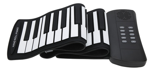 Teclado, Piano, Rolo Manual, 61 Teclas, Silicone Dobrável