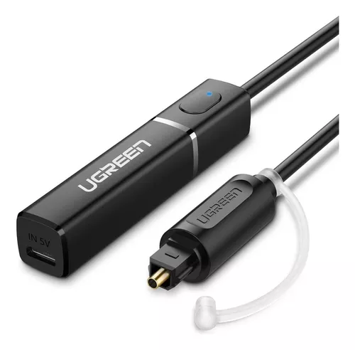Cable Optico Audio Digital Fibra Plug A Plug 1,5mts Ugreen