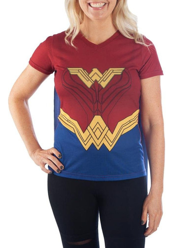 Camisa Wonder Woman Para Cosplay Wonder Woman Con Capa Wonde