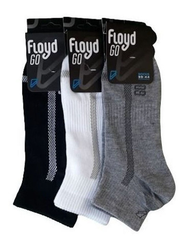 Pack Por Mayor 6 Medias Floyd Cortas Algodon Running Hombre