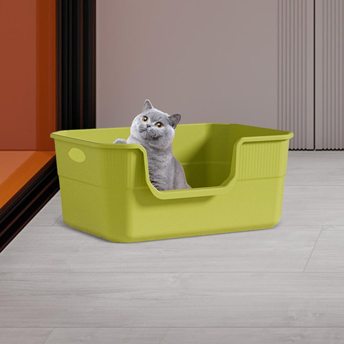 Caja De Arena Para Gatos, Bandeja De Arena Tamizadora 50x35