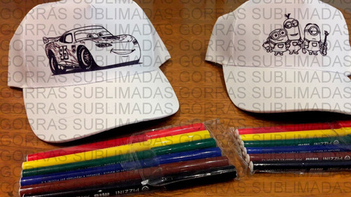 Gorras Para Pintar Con Fibras - 24 Un - Superman - Souvenir