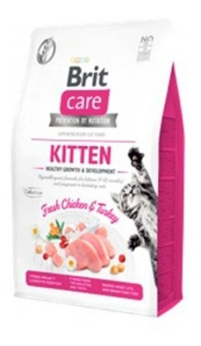 Brit Care Alimento Gato Grain Free Kitten 2kg  Razas