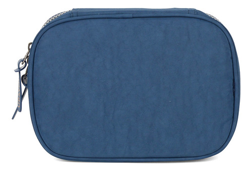 Estojo Escolar Juvenil Box Capacidade 100 Lápis 36 Elásticos Cor Azul-azul Liso
