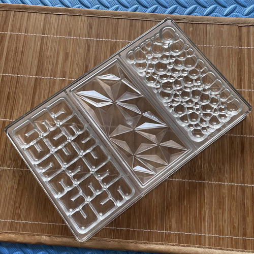 Molde De Barra De Chocolate Goldbaking Forma De 3 Clases Color