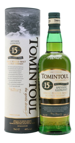 Whisky Tomintoul 15 Anos Peaty Tang 700ml 40% - Single Malt