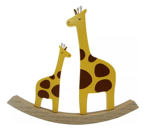 Juguete Adorno Infantil Madera Animales Jirafa 22cmx2cmx20cm