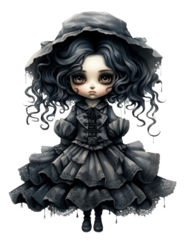 Imagen Digital Nena Muñeca Gótica 99977662