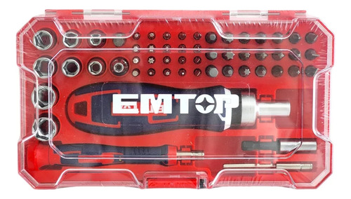 Set Juego Puntas Magneticas 1/4 PuLG Tubos Crique Emtop 55pz