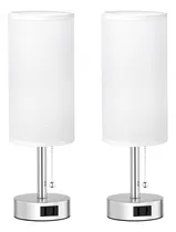 Comprar Lámparas De Mesa De Noche Set De 2, Con Puerto Usb, E26 Leds