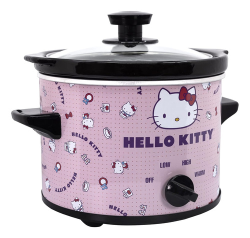 Olla De Cocción Lenta De 2 Cuartos De Galón De Hello Kitty -