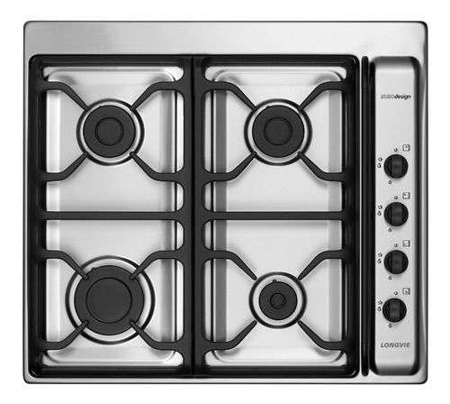 Imagen 1 de 2 de Anafe A Gas Longvie A6600xf Inox Encendido Una Mano
