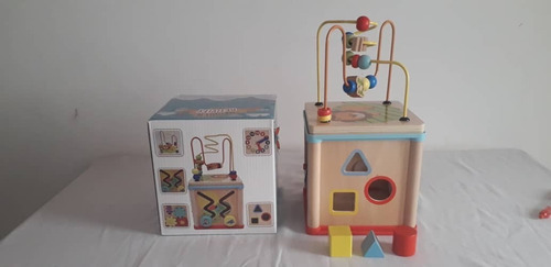 Imagen 3 de 4 de Juguete Wooden Activity Cube Cubo Didactico