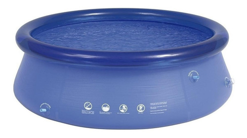 Imagem 2 de 2 de Piscina Inflável redonda Mor 001049 de 215cm x 63cm 1900L azul