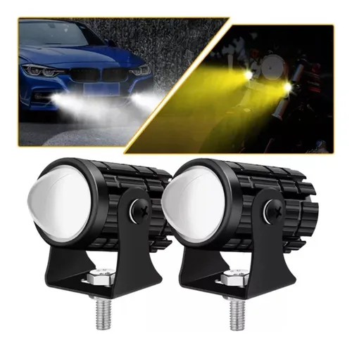 comprar Faro Led Mini Ojo De Angel Luz Blanca  Amarila 2 Unidades. 