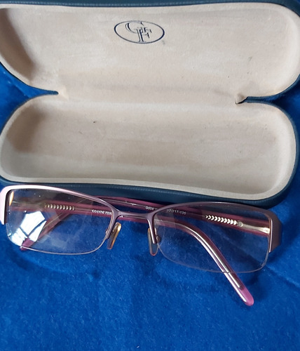 Montura Lentes Dama Gianni Ferrara Fina Pasta Color Morado