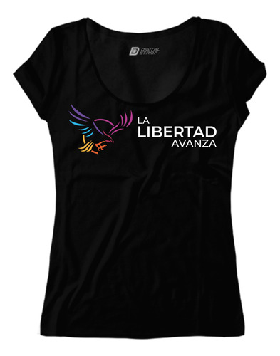 Remera Mujer Javier Milei La Libertad Avanza 6 Dtg Premium