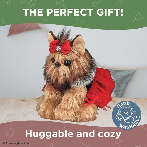 Bearington Yuletide Yorkie Perro De Peluche, Animales De Pel