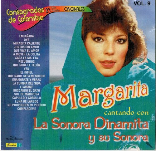 Cd Margarita  Con La Sonora Dinamita Consagradas De Colombia