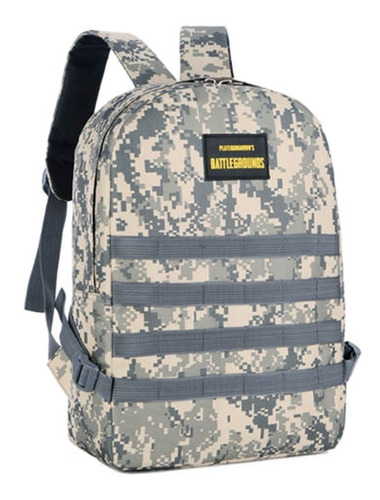 Mochila Camuflada Bolsa Masculina Feminina Básica Cor Cinza