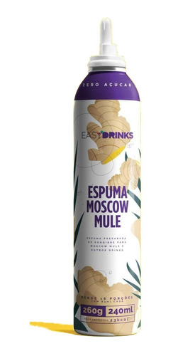 Espuma De Gengibre Zero Açucar Easy Drinks 260g