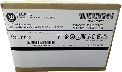 Fuente De Poder Para Flex I/o Modelo 1794-ps13
