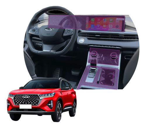 Gadget Collection Mx Protector Interior Para Chirey Tiggo 7 Pro E+ 2024 Kit Ppf Color Transparente