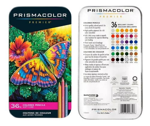 Lápices De Colores Prismacolor Premier Caja Con 36 Piezas