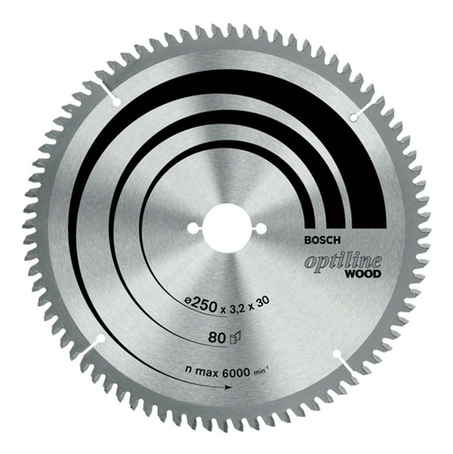 Disco Sierra Circular Bosch 254mm 40d Madera 847 2608640907