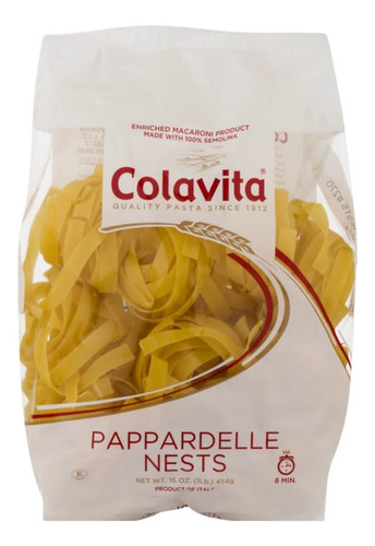 Fideos Pappardelle Nest Colavita 454gr