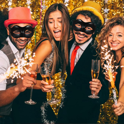 Máscara De Mascarada Para Mujeres Y Hombres Máscara Retro