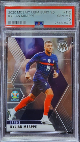 Mbappe Tarjetas Enmarcadas 1 Autografiada Certifica Beckett (Usado)