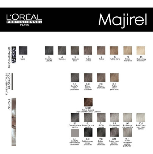 Tintura Majirel Loreal Profesional Por Mayor 50 Tinturas Tono A elección