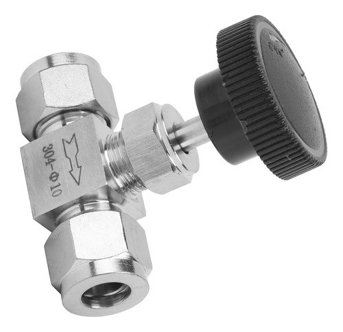 Válvula De Aguja De Acero Inoxidable F10 304 De 2 Vías De Al