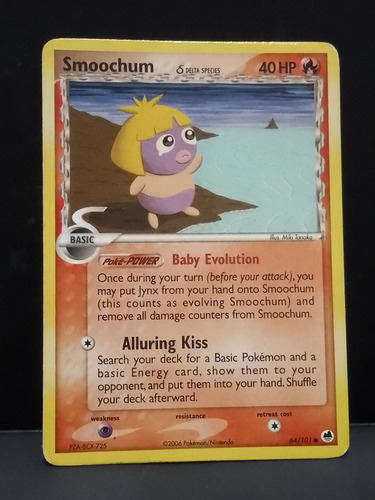 Carta Pokémon Smoochum 64/101 Dragon Frontier 