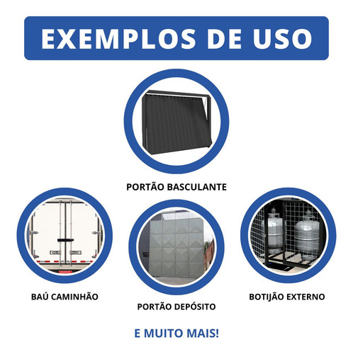 Trava Cadeado Tecnotrava Para Portão Basculante Automático