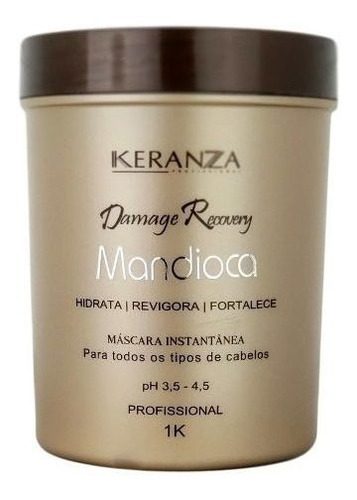 Mascara Mandioca Keranza Demage Recovery 1 Kg