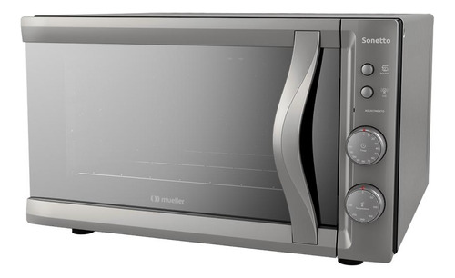 Forno Elétrico Bancada Mueller Sonetto 44l Vidro 220v Prata