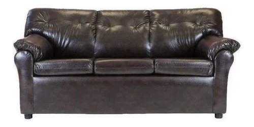 comprar Sofá América 3 Cuerpos  Ecocuero Café Moro \u002F Muebles América
