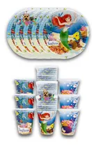 Comprar Kit Platos Vasos Varios Personajes 100 Pz Fiesta 50 Invitado